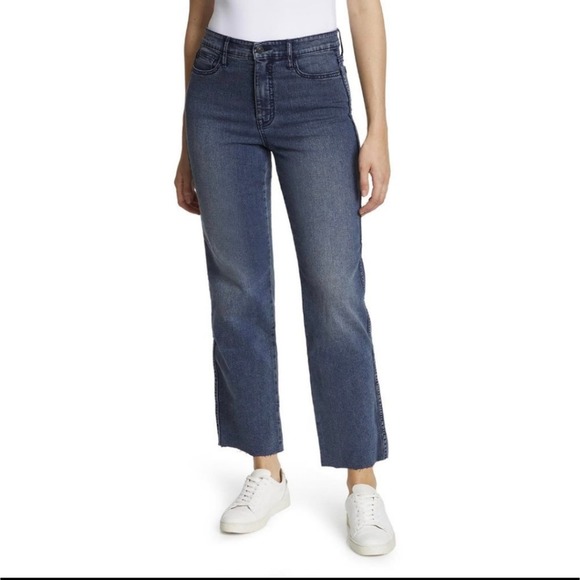 Sanctuary Denim - Sanctuary Social Standard High Rise Crop Straight Raw Hem Ankle Jeans Women's 14